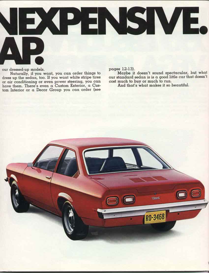 1970 Chevrolet Vega Brochure Page 3